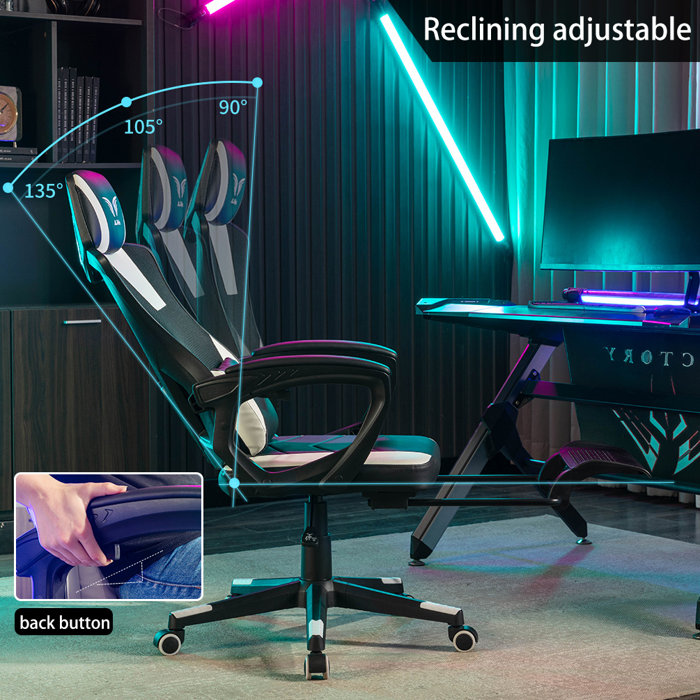 AJHH Gaming Chair Ergonomic Office Chair with Tilt Function, Mesh High